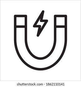 Magnet Icon Vector Logo Template Illustration
