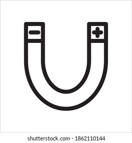 Magnet Icon Vector Logo Template Illustration