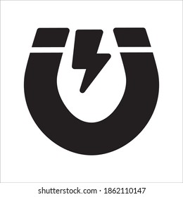 Magnet Icon Vector Logo Template Illustration