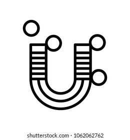 magnet icon vector money