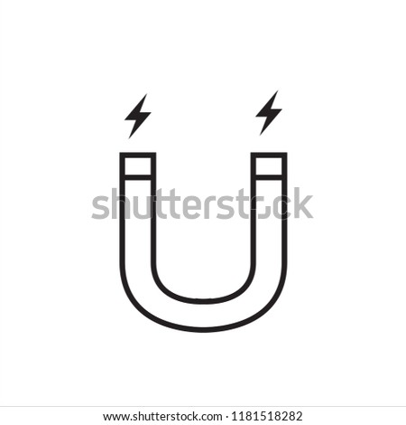 Magnet icon vector on white background