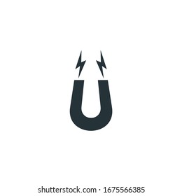 magnet Icon vector sign isolated for graphic and web design. magnet symbol template color editable on white background.