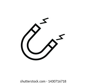 Magnet icon vector symbol illustration