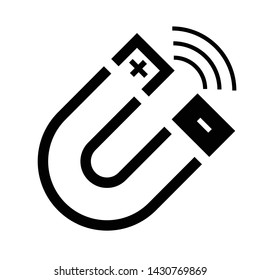 Magnet Icon Vector Symbol Illustration