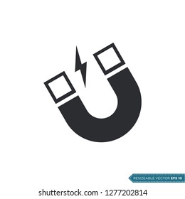 Magnet Icon Vector Template Illustration Design