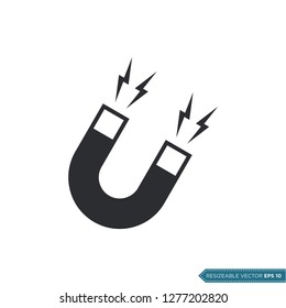 Magnet Icon Vector Template Illustration Design