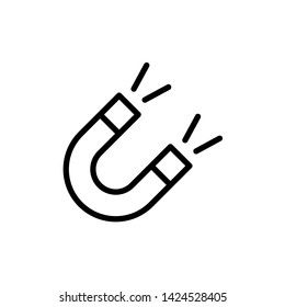 Magnet icon vector trendy design template.