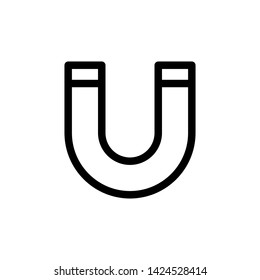 Magnet icon vector trendy design template.