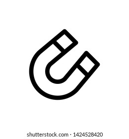 Magnet icon vector trendy design template.