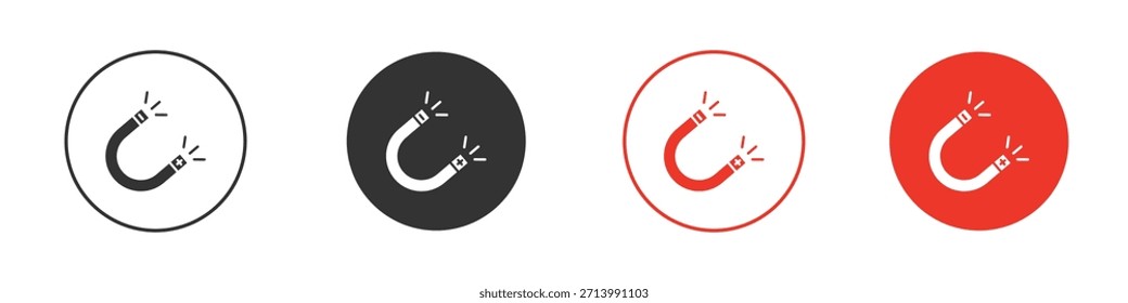 Magnet icon. web vector design