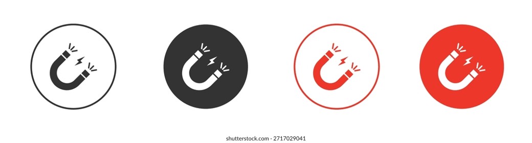 Magnetsymbol. Webvektordesign