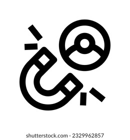 magnet icon for your website, mobile, presentation, and logo design.