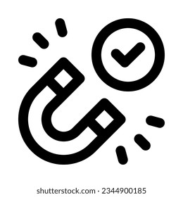 magnet icon for your website, mobile, presentation, and logo design.