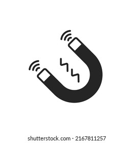 Magnet icons  symbol vector elements for infographic web