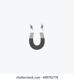 A magnet illustration isolated in a white background