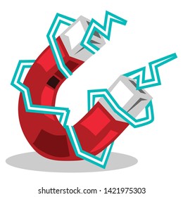 magnet illustration and logo design