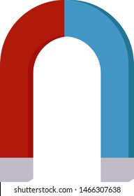 Magnet, illustration, vector on white background.