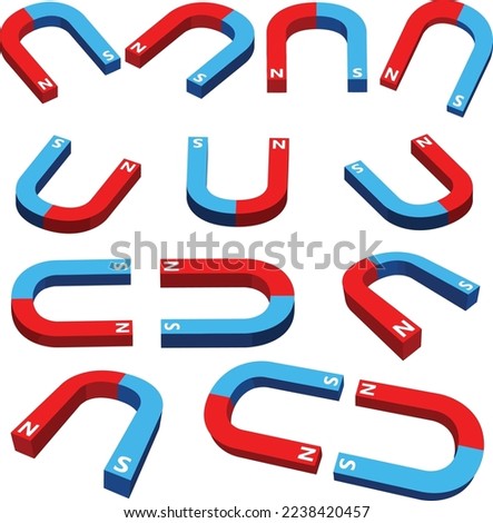 Magnet isolated and displayed in different views.