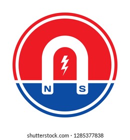 magnet and lightning sign design