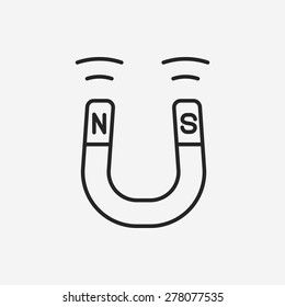 Magnet line icon