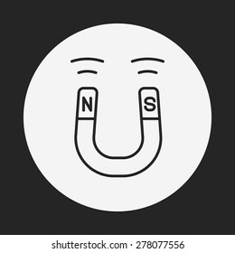 Magnet line icon