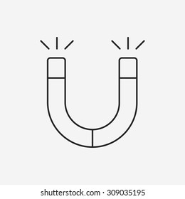 Magnet line icon