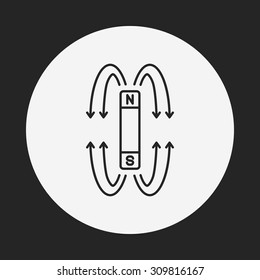 Magnet line icon
