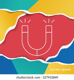 Magnet line icon