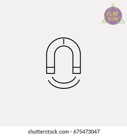 magnet line icon