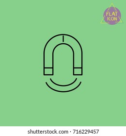 magnet line icon