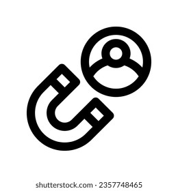 magnet line icon. vector icon for your website, mobile, presentation, and logo design.