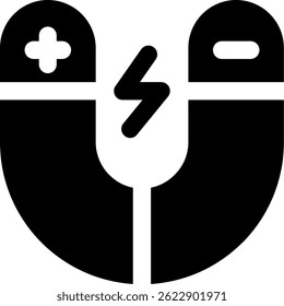 Icono de Vector de línea magnética Diseño
