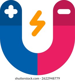 Icono de Vector de línea magnética Diseño