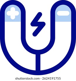 Icono de Vector de línea magnética Diseño
