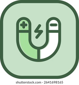 Magnet Line vector Icon Design