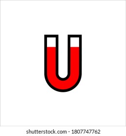 magnet logo design vector sign 