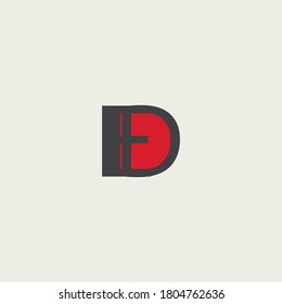 magnet logo in the form of letter d, letter d