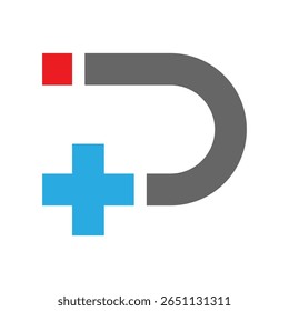 Ilustração do design do ícone do logotipo do imã