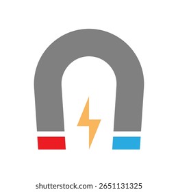 Magnet logo icon design illustration