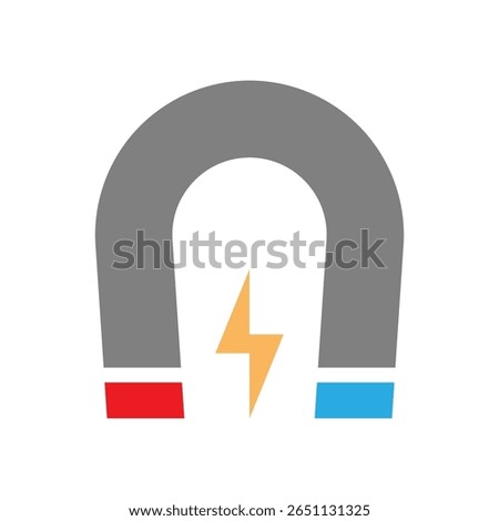 Magnet logo icon design illustration