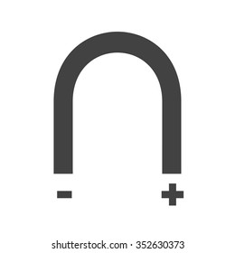 Magnet, metal, power icon vector image. Can also be used for education and science. Suitable for use on web apps, mobile apps and print media.