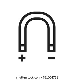Magnet, metal, power icon vector image. Can also be used for household objects. Suitable for use on web apps, mobile apps and print media.