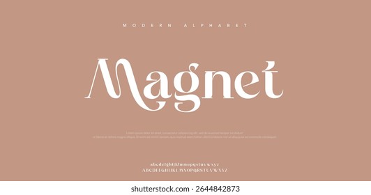 Magnet modern stylish small alphabet letter logo design