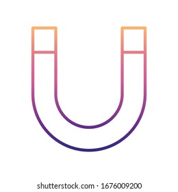 magnet nolan icon. Simple thin line, outline vector of Scientifics study icons for ui and ux, website or mobile application