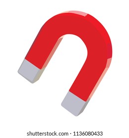 magnet realistic vector illustration isolated no background