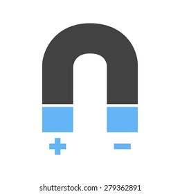 Magnet, science, polarity icon vector image. Can also be used for energy and technology. Suitable for web apps, mobile apps and print media.
