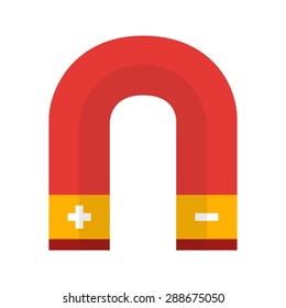 Magnet, science, polarity icon vector image. Can also be used for energy and technology. Suitable for web apps, mobile apps and print media.