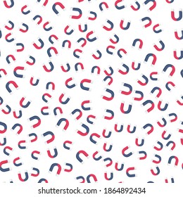 Magnet Seamless Pattern Background. Vector Illustration EPS10