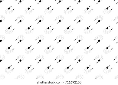 Magnet seamless pattern vector illustration