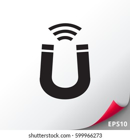 Magnet sign icon